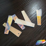 Transparent AB Rectangle Mirror Stones