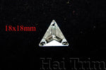 18x18mm Triangle Crystal Sew-on Rhinestones