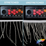 3 1/2" Stretch Variegated Beaded Fringe, FR-008S
