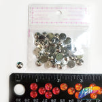 Metallic Silver Resin Stones