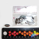 Metallic Silver Resin Stones
