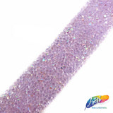 1 1/8" Color AB Chaton Crystal Rhinestone Iron on Trim, IRT-002