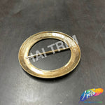 Round Metal Buckle with Bar, BK-001