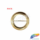 Round Metal Buckle with Bar, BK-001