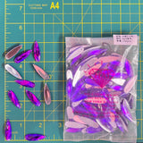 CLOSEOUT! Purple Acrylic Stones (sold per pack), A20