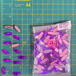 CLOSEOUT! Purple Acrylic Stones (sold per pack), A20