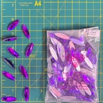 CLOSEOUT! Purple Acrylic Stones (sold per pack), A20