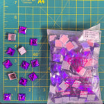 CLOSEOUT! Purple Acrylic Stones (sold per pack), A20