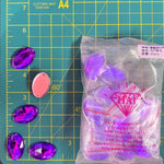 CLOSEOUT! Purple Acrylic Stones (sold per pack), A20