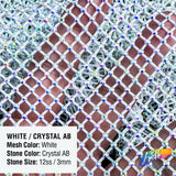 SALE! 36" x 48"  Rhinestone Mesh Fabric