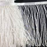 4" Beaded Fringe with 2-3mm Bugle Beads, FR-012