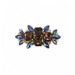 SALE! Fancy Colored Rhinestone Motif Applique on Metal Setting, YH-090