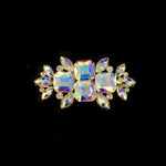 SALE! Fancy Colored Rhinestone Motif Applique on Metal Setting, YH-090