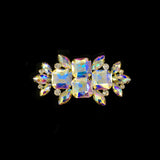 SALE! Fancy Colored Rhinestone Motif Applique on Metal Setting, YH-090