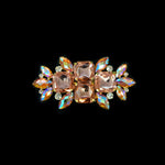 SALE! Fancy Colored Rhinestone Motif Applique on Metal Setting, YH-090