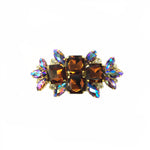 SALE! Fancy Colored Rhinestone Motif Applique on Metal Setting, YH-090