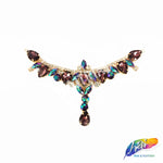 SALE! Fancy Colored Rhinestone Motif Applique, YH-098