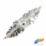 SALE! Fancy Colored Rhinestone Motif Applique on Metal Setting, YH-103