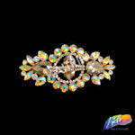 SALE! Fancy Colored Rhinestone Motif Applique on Metal Setting, YH-106