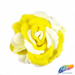 CLOSEOUT! 3D 2-tone Fabric Rose Flower Brooches (2 pieces)
