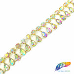 SALE! 1” Colored Teardrop Rhinestone Fringe, ACR-30