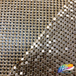 Metallic Chainmail Mesh Fabric