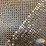 Metallic Chainmail Mesh Fabric