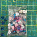 CLOSEOUT! Teal Acrylic Stones (sold per pack), A25