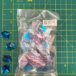 CLOSEOUT! Teal Acrylic Stones (sold per pack), A25