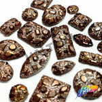 Bronze Metallic Meteorite Textured Stones