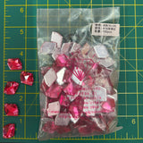 CLOSEOUT! Rose Pink Acrylic Stones (sold per pack), A16