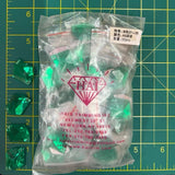 CLOSEOUT! Kelly Green Acrylic Stones (sold per pack), A6