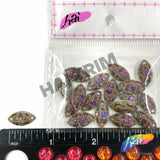 Multicolored Metallic Meteorite Textured Stones