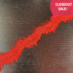 CLOSEOUT! 30 yards Red Eyelash Lace , COT-288