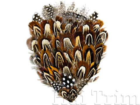 Natural Guinea Feather Pads, FP-006