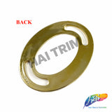 4" x 5" Gold Plastic Oval Buckle (sold per piece)