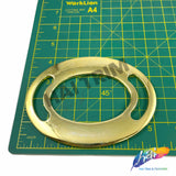 4" x 5" Gold Plastic Oval Buckle (sold per piece)