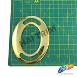 4" x 5" Gold Plastic Oval Buckle (sold per piece)