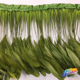 6-8" Stripped Coque Fringe (1/2 Yard)