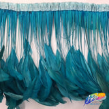 6-8" Stripped Coque Fringe (1/2 Yard)