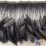 6-8" Stripped Coque Fringe (1/2 Yard)