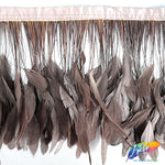6-8" Stripped Coque Fringe (1/2 Yard)