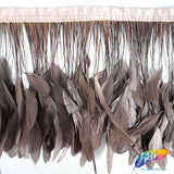 6-8" Stripped Coque Fringe (1/2 Yard)