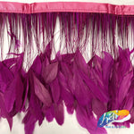 6-8" Stripped Coque Fringe (1/2 Yard)