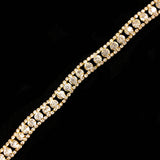 1/2" Wavy Crystal Rhinestone Trim, RT-005