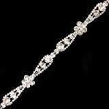 5/8" Flower Teardrop Rhinestone Trim, RT-007