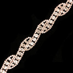 3/4" Swirl Crystal Rhinestone Trim, RT-011