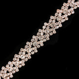 3/4" Chained V-shape Crystal Rhinestone Trim, RT-012