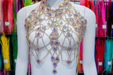 SALE! Crystal Rhinestone Couture Bodice Necklace, RCN-001