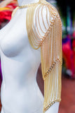 Gold Shoulder Chain Jewelry, RD-045